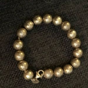 Tiffany and Co. sterling silver beaded bracelet